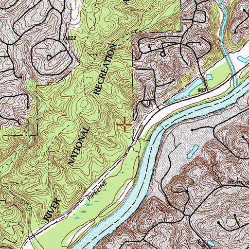 Topographic Map of Scribner Cemetery, GA