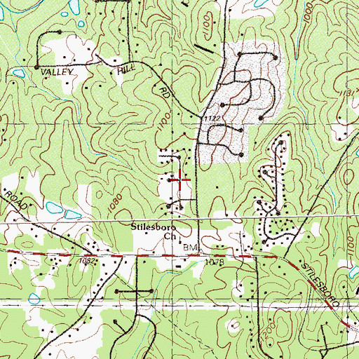Topographic Map of Greyfield North, GA