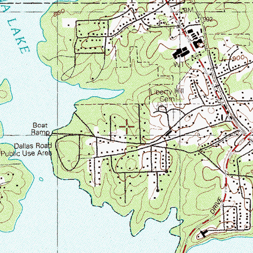 Topographic Map of Lakewood Heights, GA