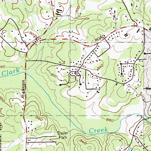 Topographic Map of Plantation Walk, GA