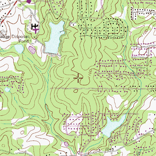 Topographic Map of Alexander High School, GA