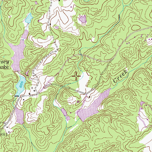Topographic Map of Anneewakee, GA