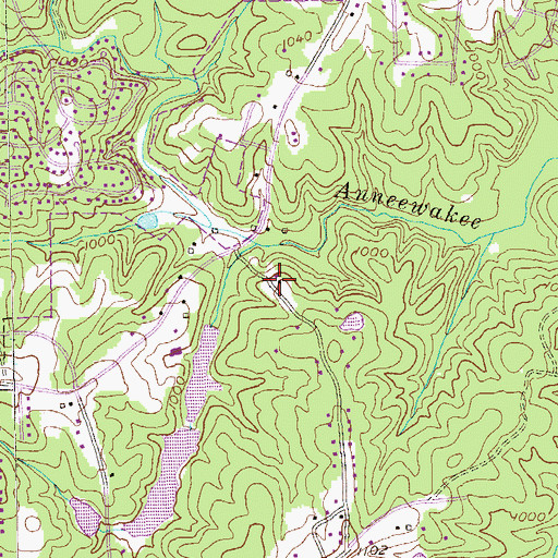 Topographic Map of Arbor Heights Church, GA