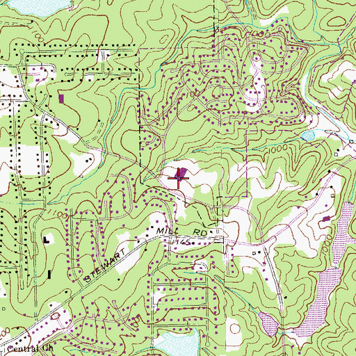 Topographic Map of Arbor Station Elementary School, GA