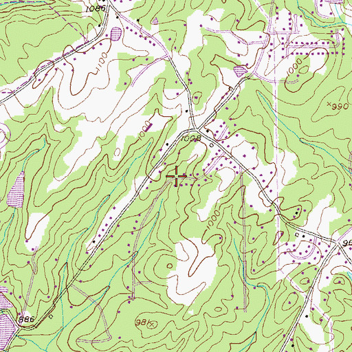 Topographic Map of Dogwood Acres, GA
