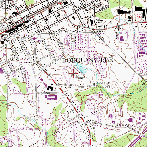 Topographic Map of Dorris, GA