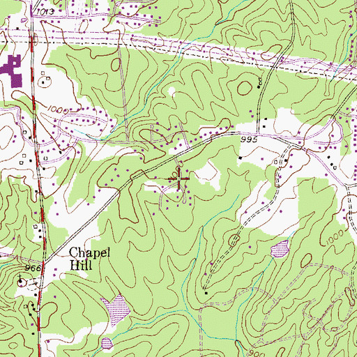 Topographic Map of Doublegate, GA