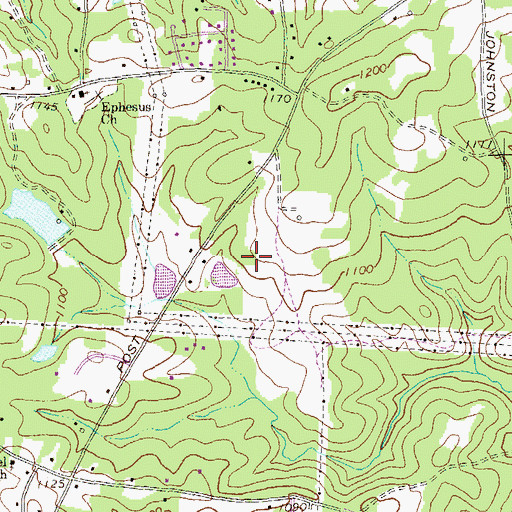 Topographic Map of F M Boatwright Memorial Park, GA