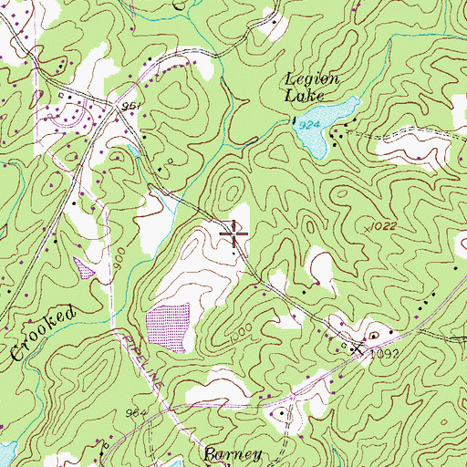 Topographic Map of Glen Villa, GA