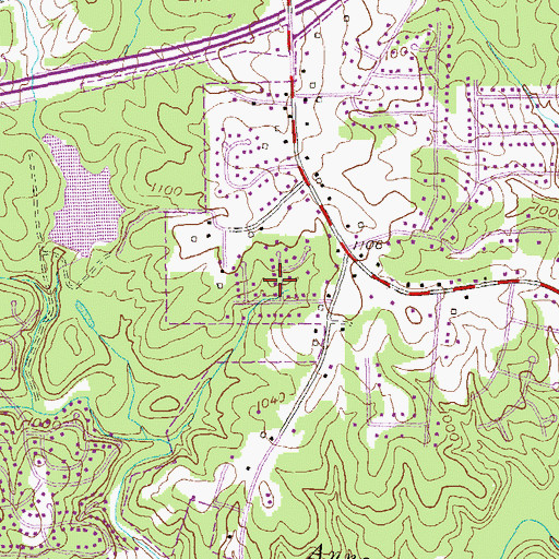 Topographic Map of Heritage Valley, GA