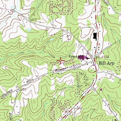 Topographic Map of Imperial Estates, GA