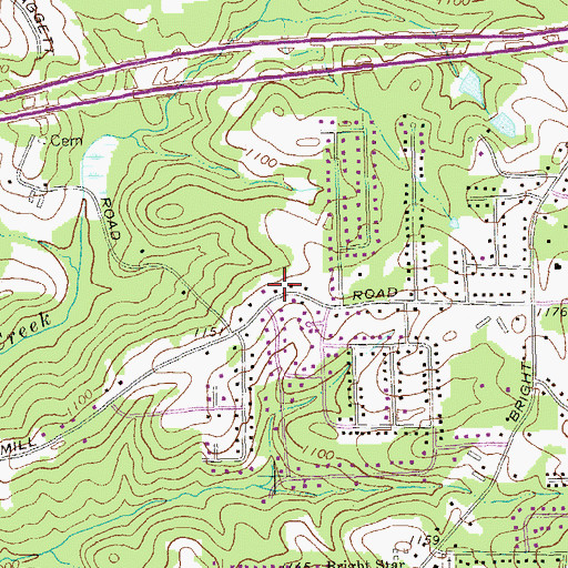 Topographic Map of Kingdom Missionary Church, GA