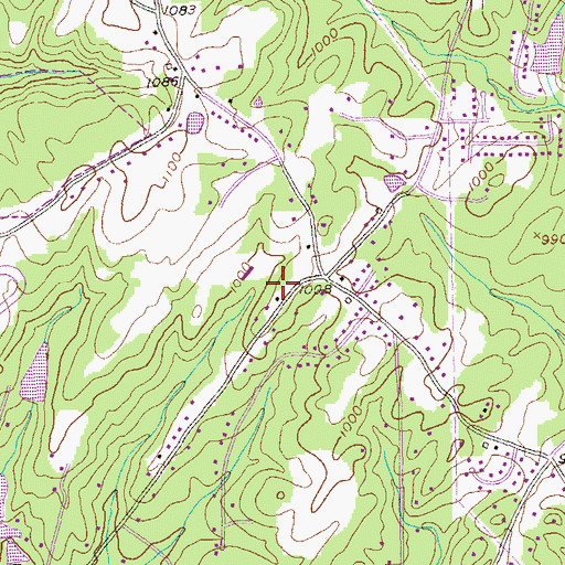 Topographic Map of Mount Carmel Church, GA