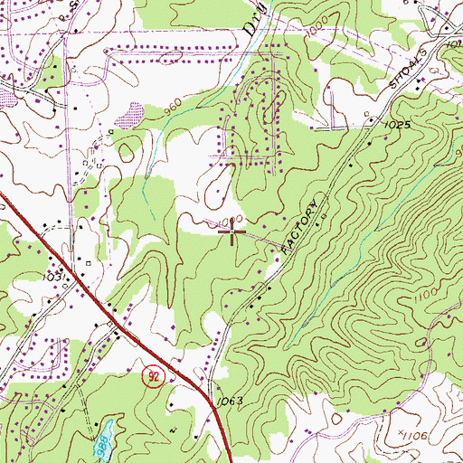 Topographic Map of Mount Carmel Recreation Park, GA