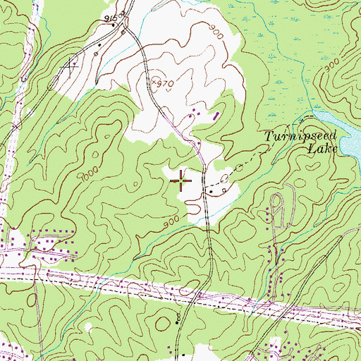 Topographic Map of The Meadows North, GA