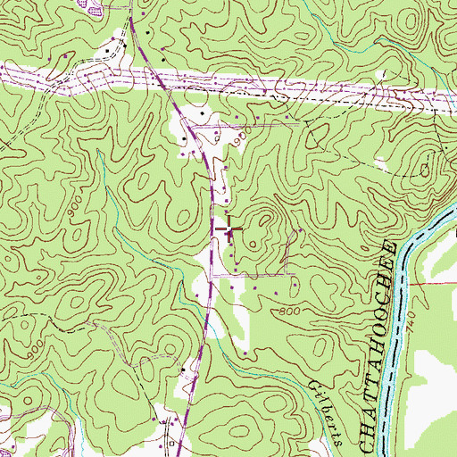 Topographic Map of Victory Church, GA