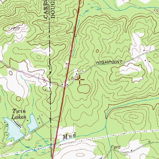 Topographic Map of Villa Rica Mine, GA