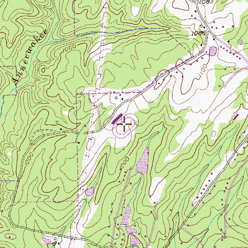 Topographic Map of West Atlanta Raceway, GA