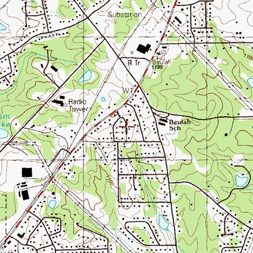Topographic Map of Ellis, GA