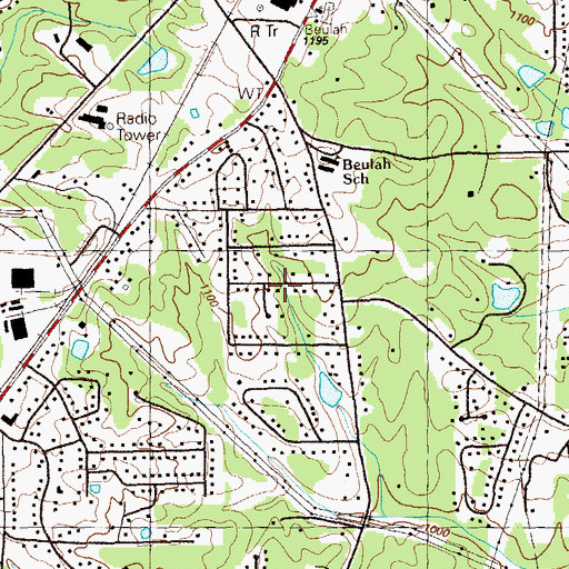 Topographic Map of McKown, GA