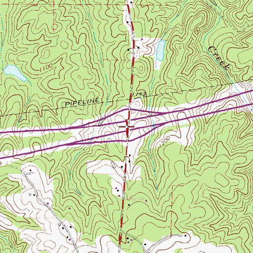 Topographic Map of Exit 1, GA