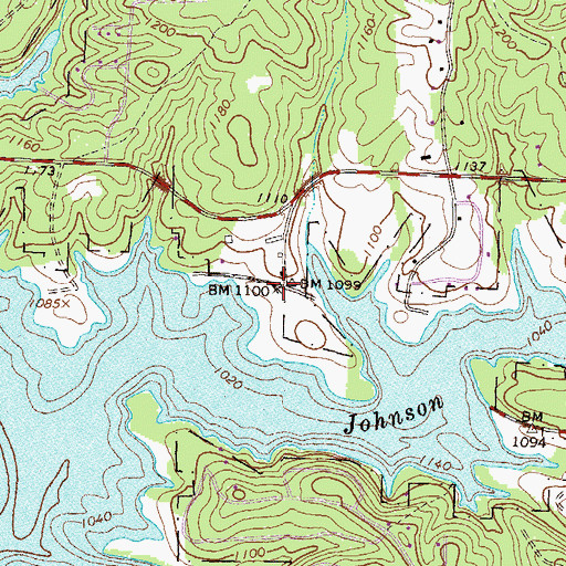 Topographic Map of Chestatee North, GA