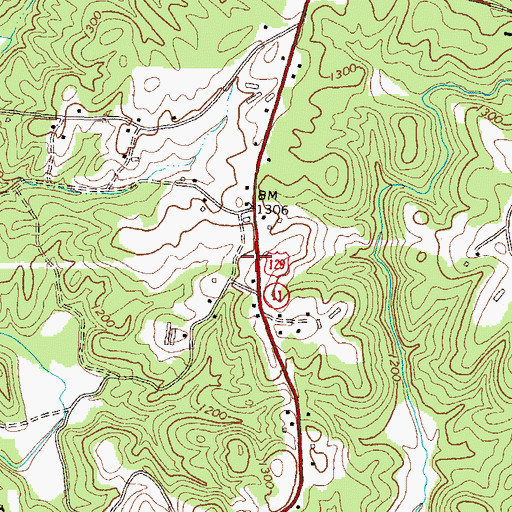 Topographic Map of Christian Church, GA