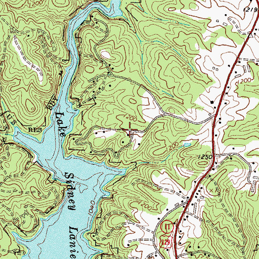 Topographic Map of Hargrove, GA