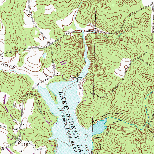 Topographic Map of Howser Mill (historical), GA
