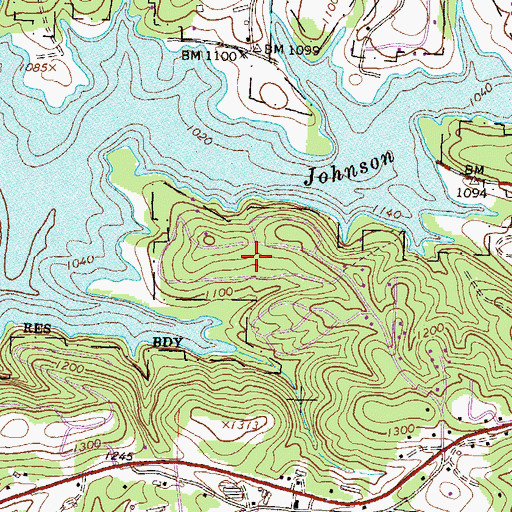 Topographic Map of Lake Ranch, GA