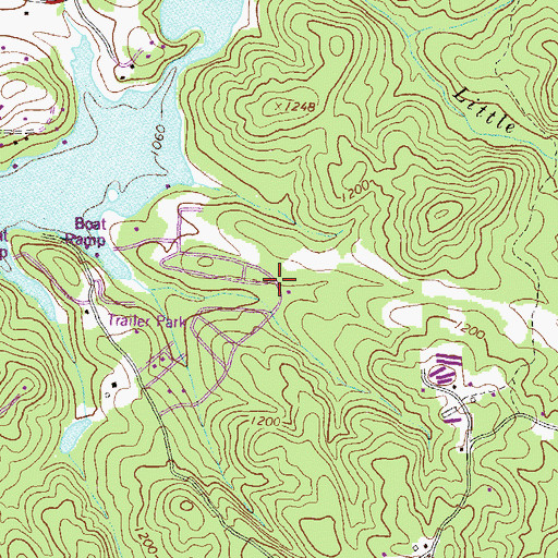 Topographic Map of Leisure Lake, GA