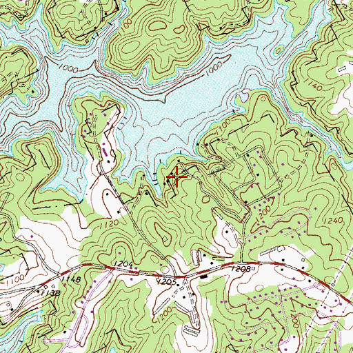 Topographic Map of Moore, GA
