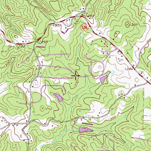 Topographic Map of North Forest, GA