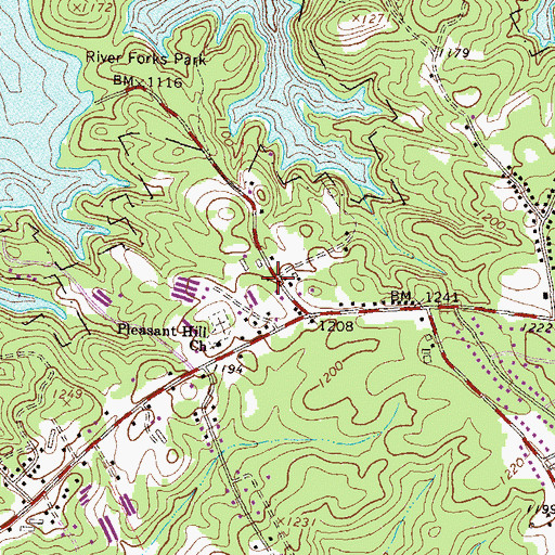 Topographic Map of Reed, GA