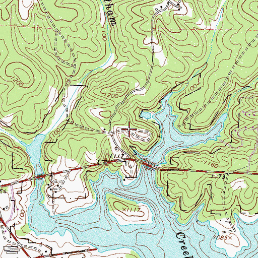 Topographic Map of Vickers, GA