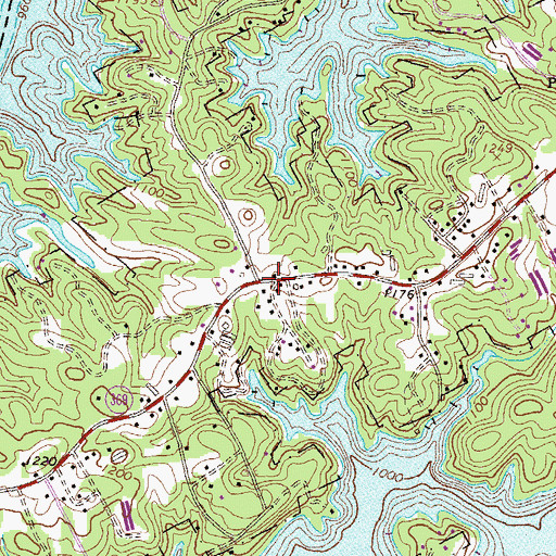 Topographic Map of Absalom (historical), GA