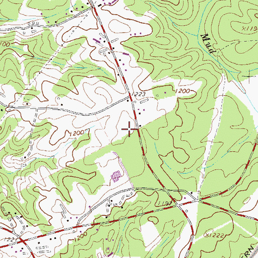 Topographic Map of Alberta Banks Park, GA