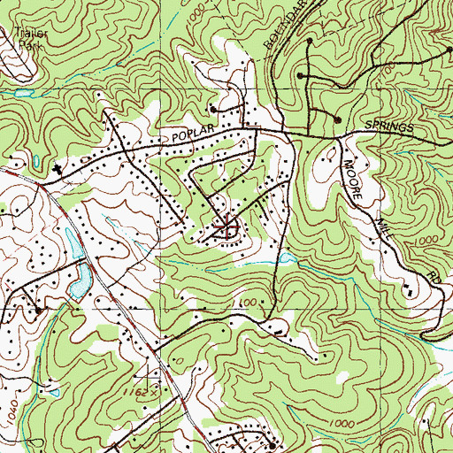 Topographic Map of Eaglewood, GA