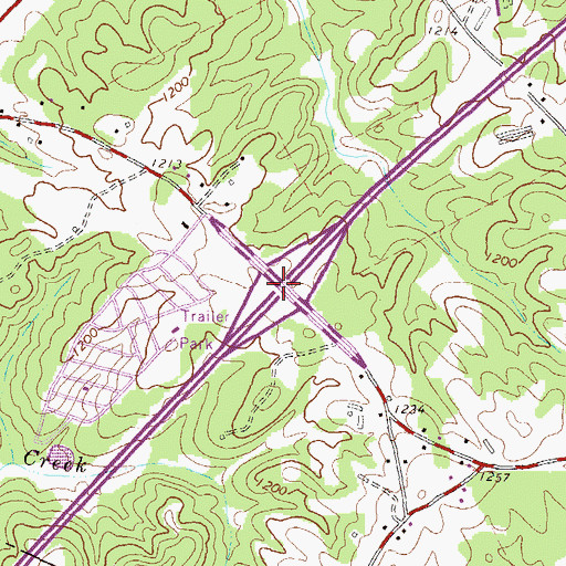 Topographic Map of Exit 2, GA