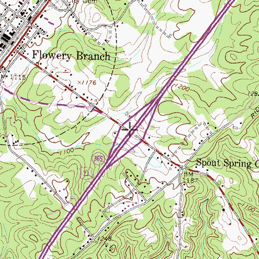 Topographic Map of Exit 3, GA