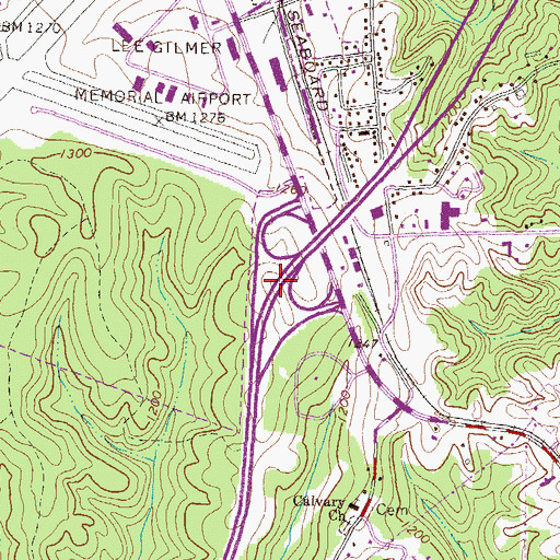 Topographic Map of Exit 5, GA