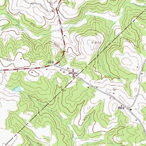 Topographic Map of Faith Tabernacle, GA