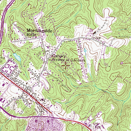 Topographic Map of Fleetwood, GA