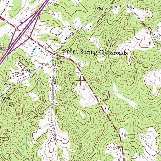 Topographic Map of Fountain of Faith Church, GA