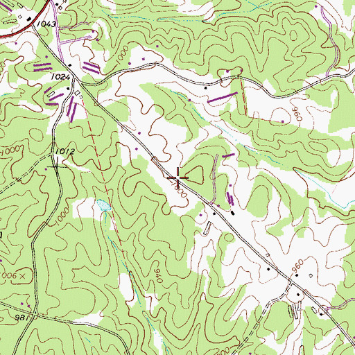 Topographic Map of Gilmer Academy (historical), GA