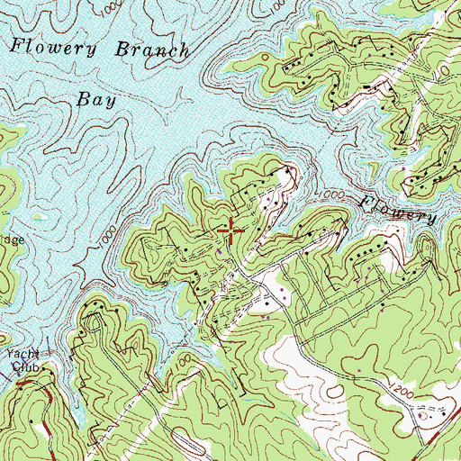 Topographic Map of Hammer, GA