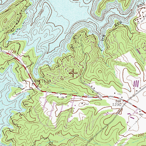 Topographic Map of Hidden Harbor, GA