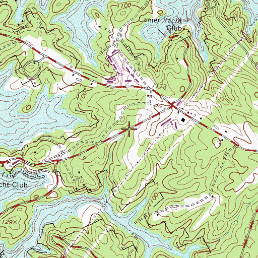 Topographic Map of Johnson, GA