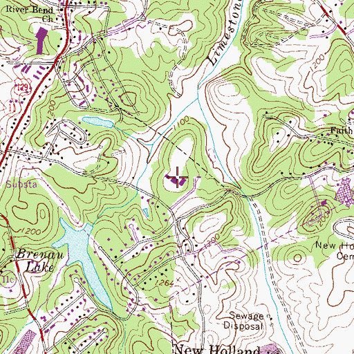 Topographic Map of Lakeview Academy, GA