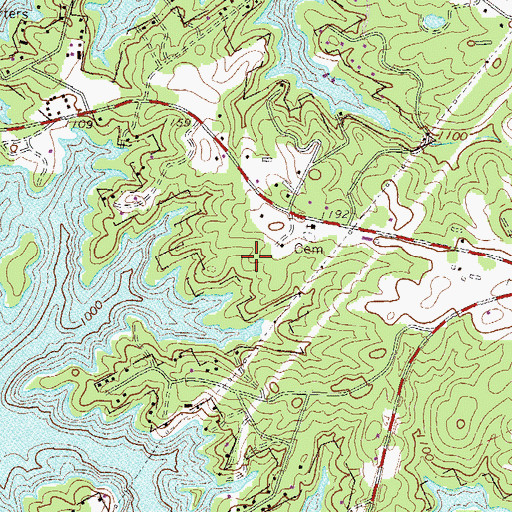 Topographic Map of Loch Arbor, GA